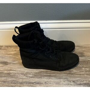 Timberland Leather Lace-Up Boots Skyla Bay Black Women’s 8